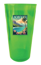 Load image into Gallery viewer, Honolulu Hawaii C Souvenir Plastic 16 oz pint
