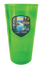 Load image into Gallery viewer, Lake Tahoe California Souvenir Plastic 16 oz pint Clear
