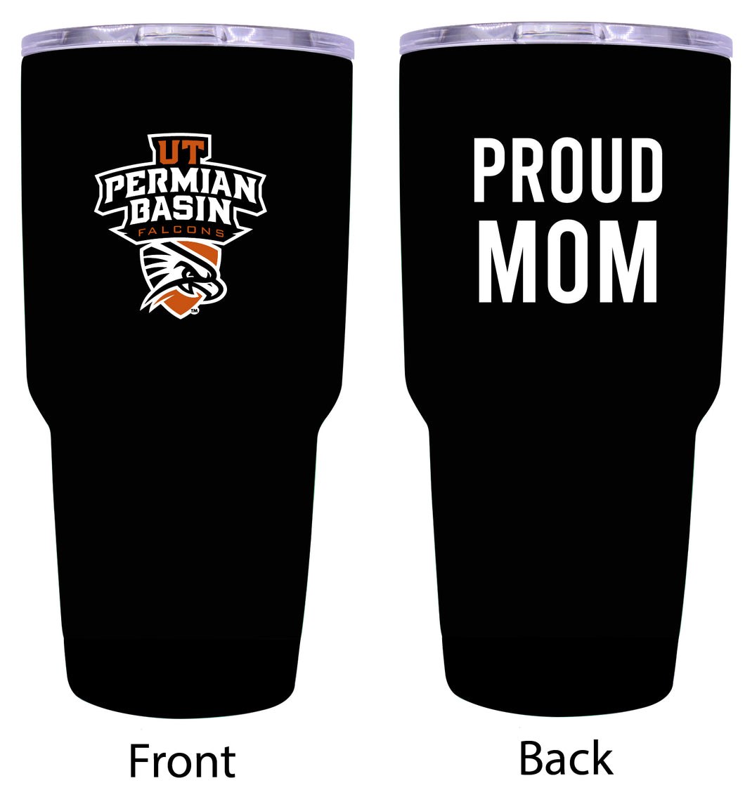 University of Texas of the Permian Basin Proud Mom 24 oz Insulated Stainless Steel Tumbler - Black