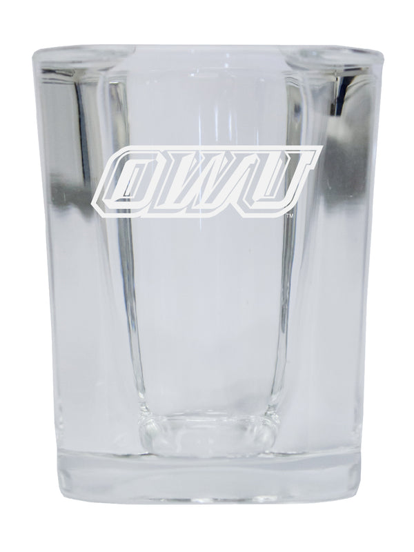 Ohio Wesleyan University NCAA Collector's Edition 2oz Square Shot Glass - Laser Etched Logo 