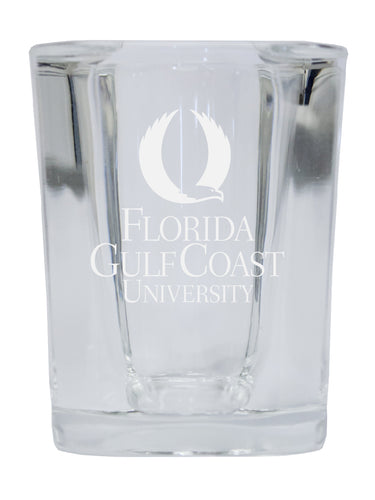 Florida Gulf Coast Eagles NCAA Collector's Edition 2oz Square Shot Glass - Laser Etched Logo 