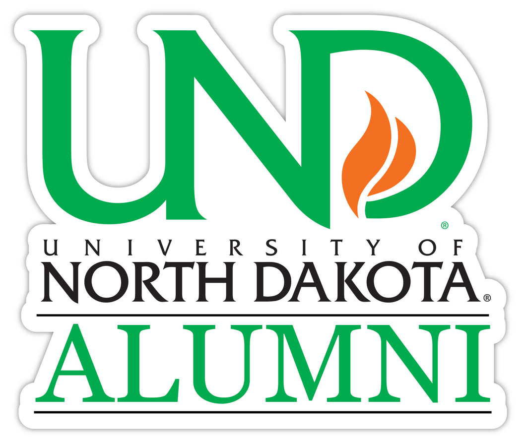 North Dakota Fighting Hawks 4-Inch Alumni NCAA Vinyl Sticker - Durable School Spirit Decal