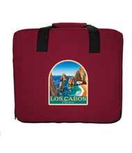Load image into Gallery viewer, Los Cabos Mexico Design B Souvenir Destination Seat Cushion Red
