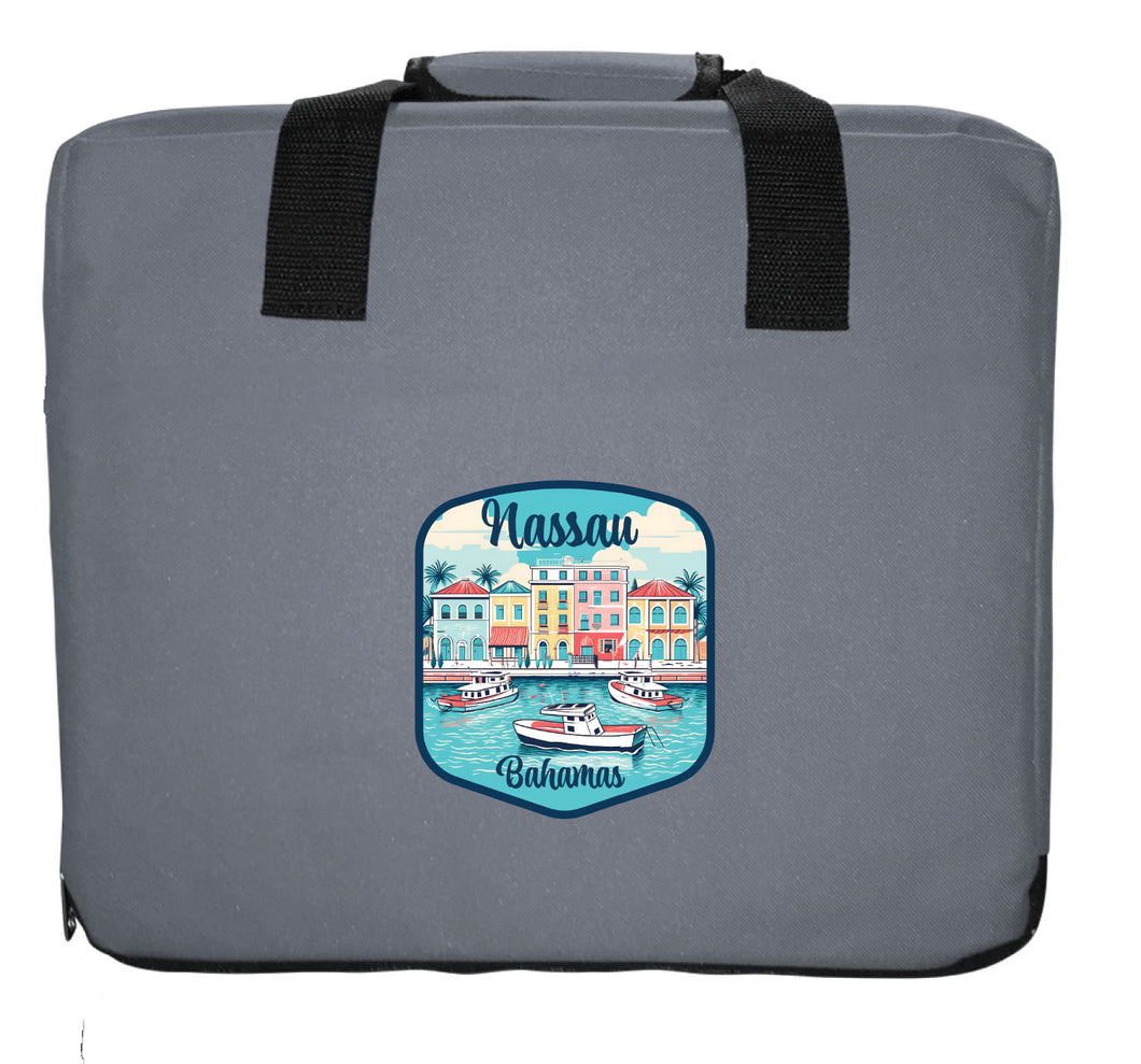 Nassau  the Bahamas Design C Souvenir Destination Seat Cushion