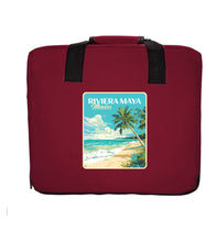 Load image into Gallery viewer, Riviera Maya Mexico Design C Souvenir Destination Seat Cushion Red

