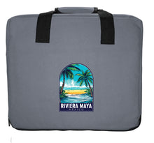 Load image into Gallery viewer, Riviera Maya Mexico Design B Souvenir Destination Seat Cushion
