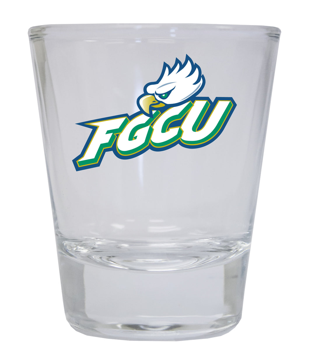 Florida Gulf Coast Eagles NCAA Legacy Edition 2oz Round Base Shot Glass Clear 4-Pack