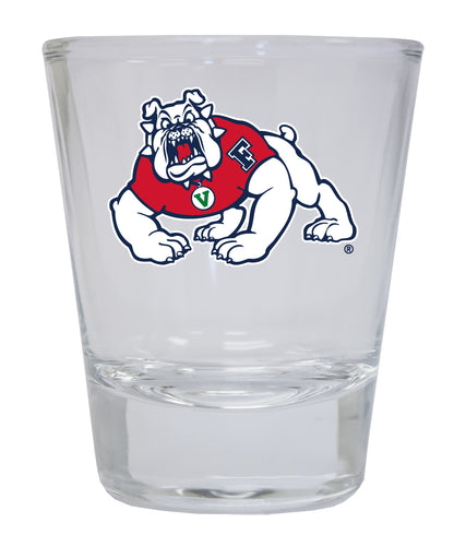 Fresno State Bulldogs NCAA Legacy Edition 2oz Round Base Shot Glass Clear 4-Pack