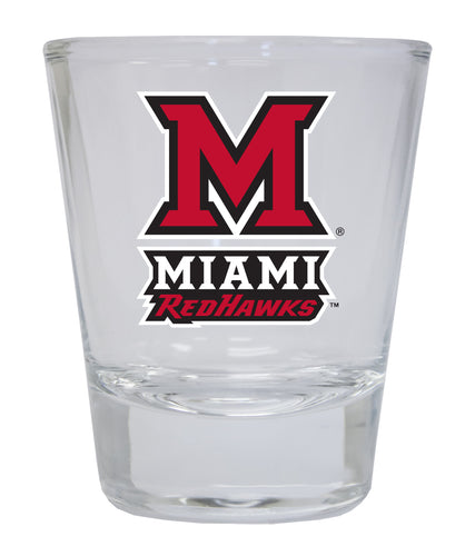 Miami University of Ohio NCAA Legacy Edition 2oz Round Base Shot Glass Clear