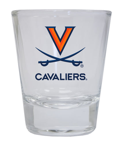 Virginia Cavaliers NCAA Legacy Edition 2oz Round Base Shot Glass Clear 4-Pack