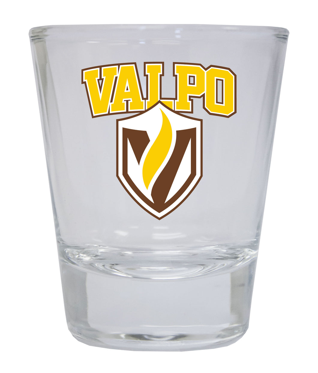 Valparaiso University NCAA Legacy Edition 2oz Round Base Shot Glass Clear