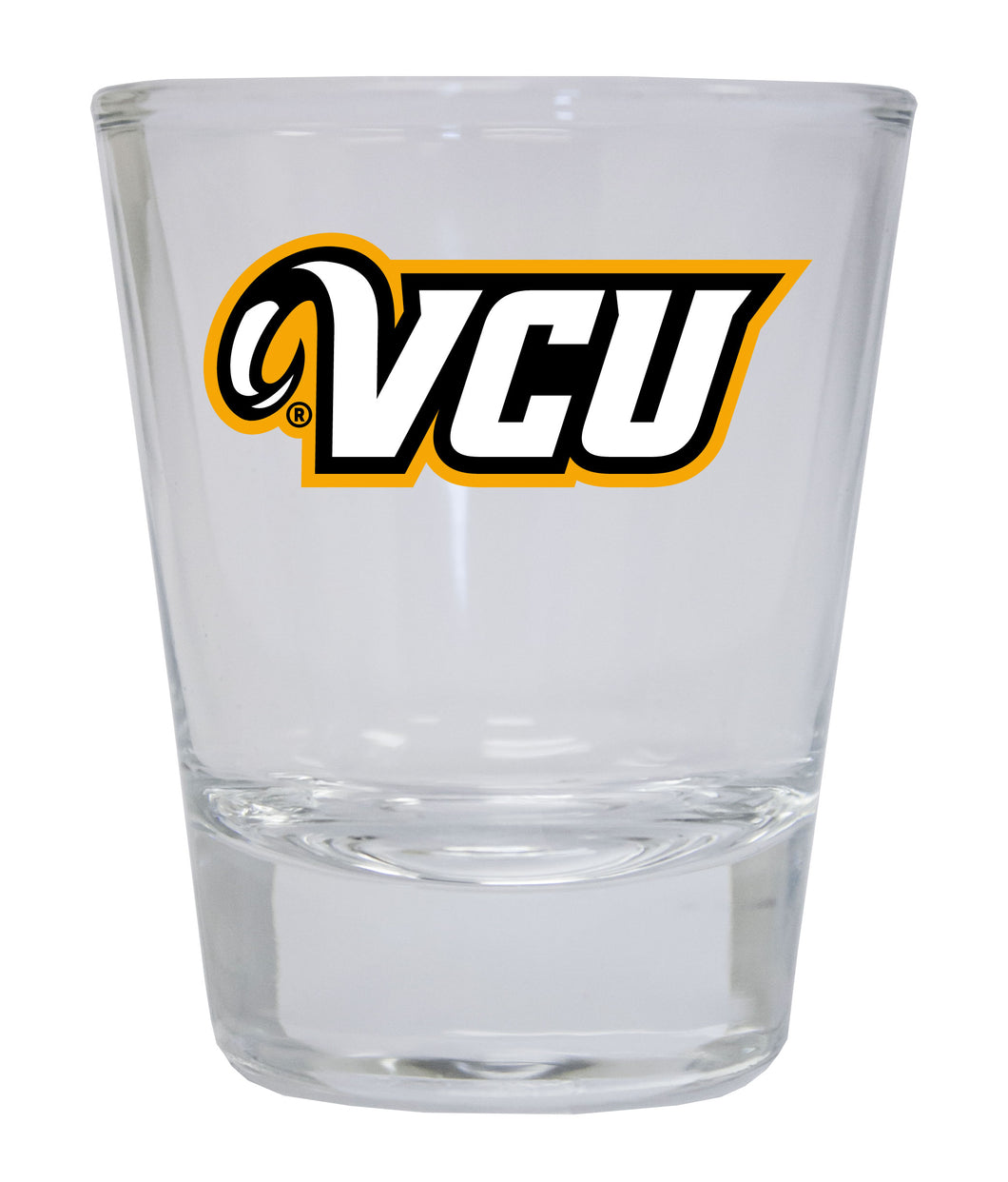 Virginia Commonwealth NCAA Legacy Edition 2oz Round Base Shot Glass Clear