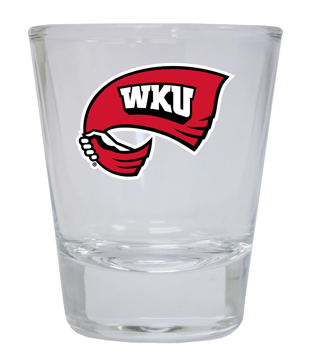 Western Kentucky Hilltoppers NCAA Legacy Edition 2oz Round Base Shot Glass Clear 4-Pack