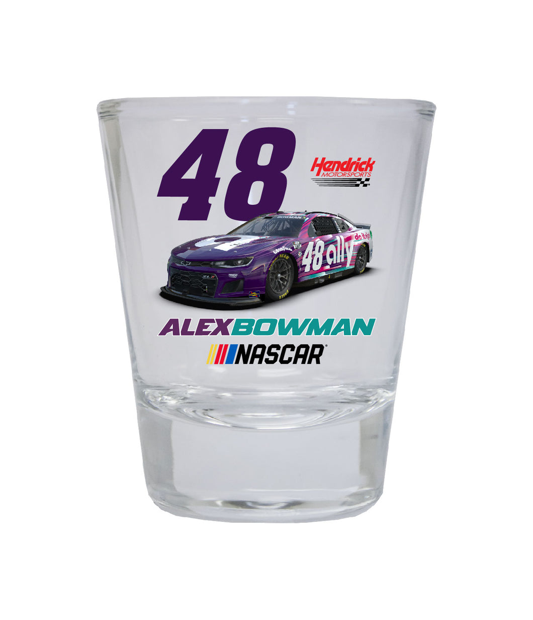 #48 Alex Bowman NASCAR Officially Licensed Round Shot Glass