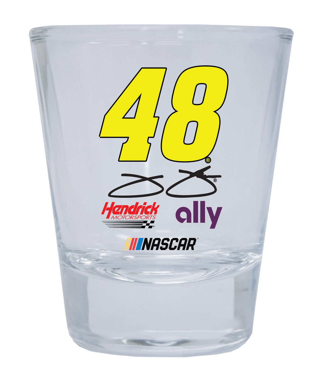 R and R Imports, Inc Jimmie Johnson #48 Shot Glass Round New for 2020