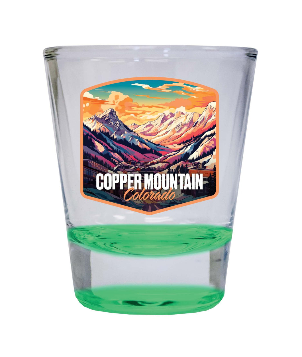 Copper Mountain A Souvenir 1.5 Ounce Shot Glass Round