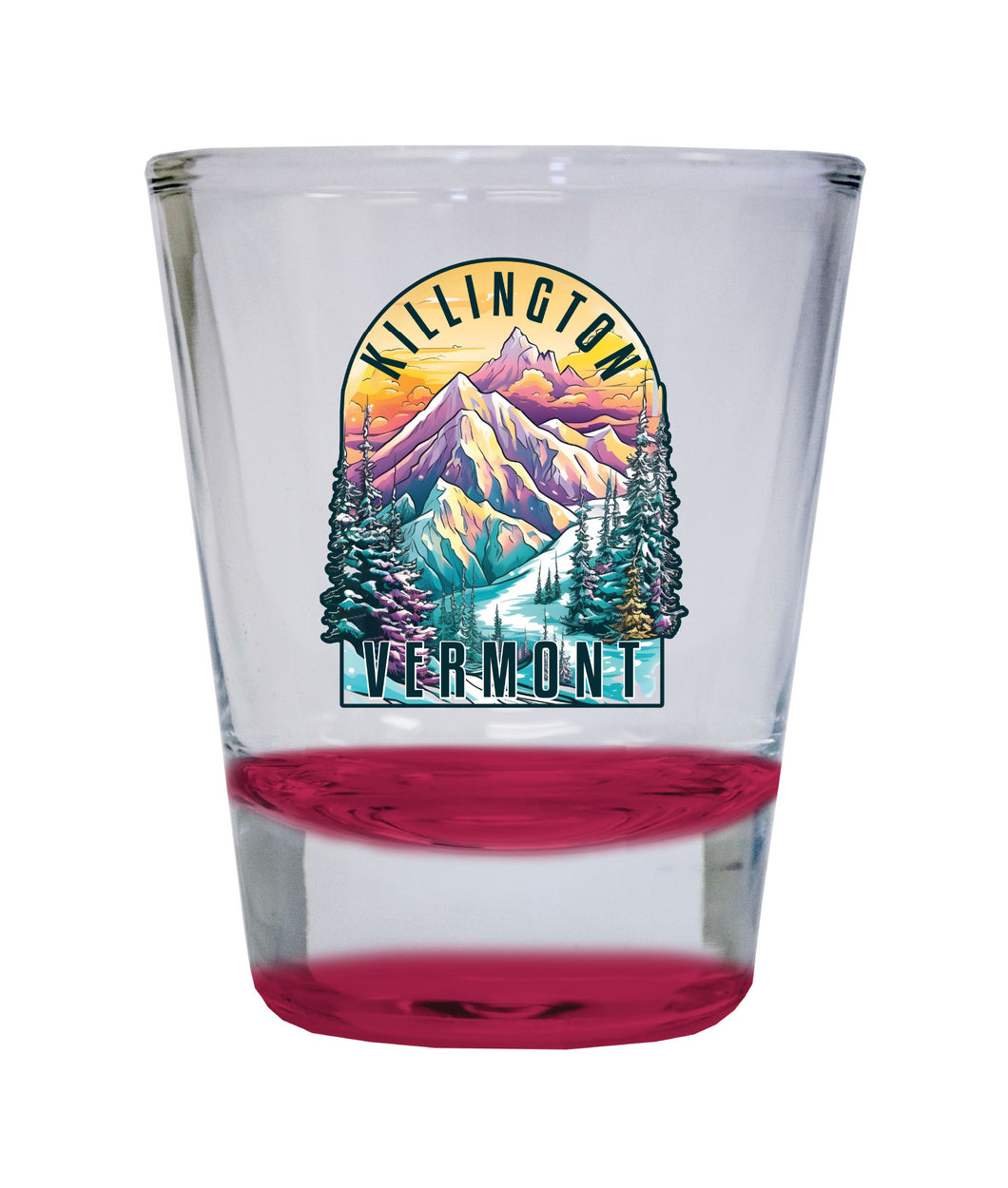 Killington Vermont Souvenir 1.5 Ounce Shot Glass Round