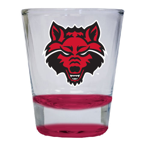 Arkansas State NCAA Legacy Edition 2oz Round Base Shot Glass Red