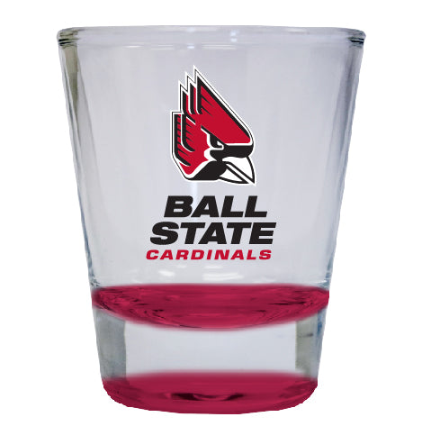 Ball State University NCAA Legacy Edition 2oz Round Base Shot Glass Red
