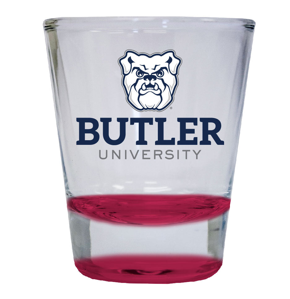 Butler Bulldogs NCAA Legacy Edition 2oz Round Base Shot Glass Red
