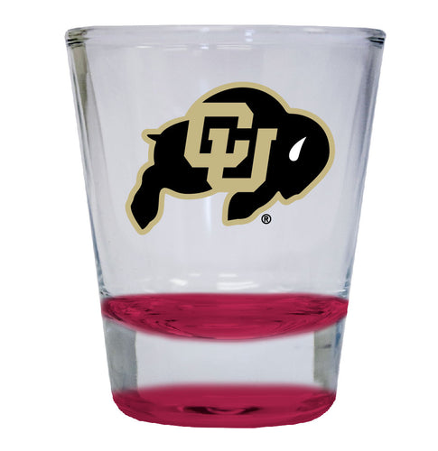 Colorado Buffaloes NCAA Legacy Edition 2oz Round Base Shot Glass Red