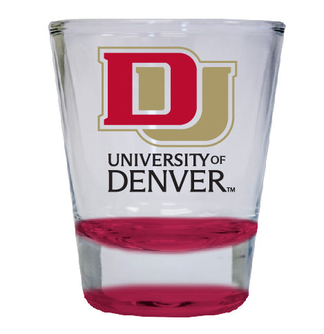 University of Denver Pioneers NCAA Legacy Edition 2oz Round Base Shot Glass Red