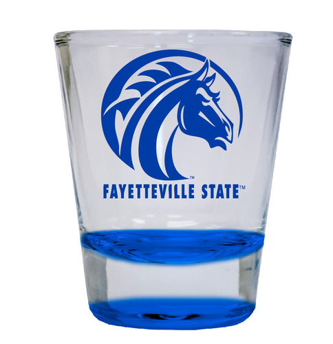 Fayetteville State University NCAA Legacy Edition 2oz Round Base Shot Glass Blue