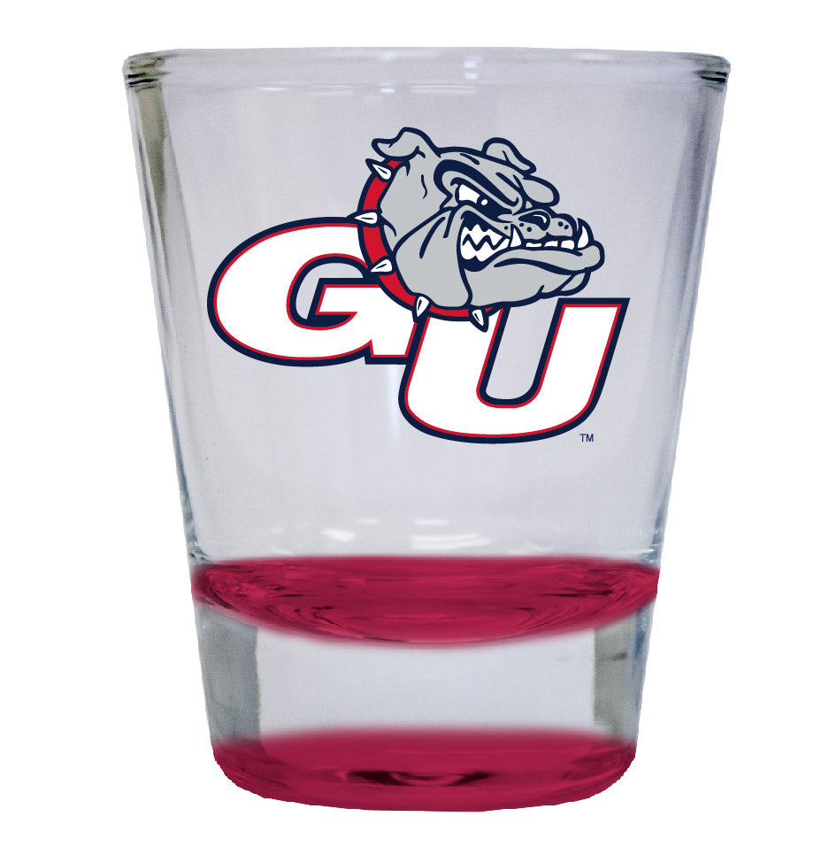 Gonzaga Bulldogs 2 ounce Color Etched Shot Glasses