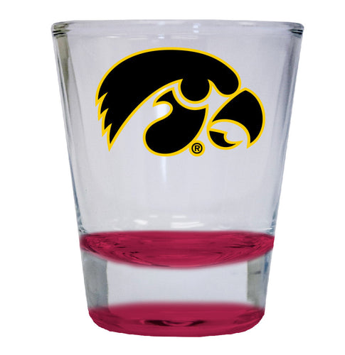 Iowa Hawkeyes NCAA Legacy Edition 2oz Round Base Shot Glass Red