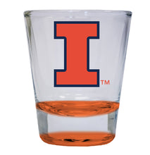 Load image into Gallery viewer, Illinois Fighting Illini  2 ounce Color Etched Shot Glasses
