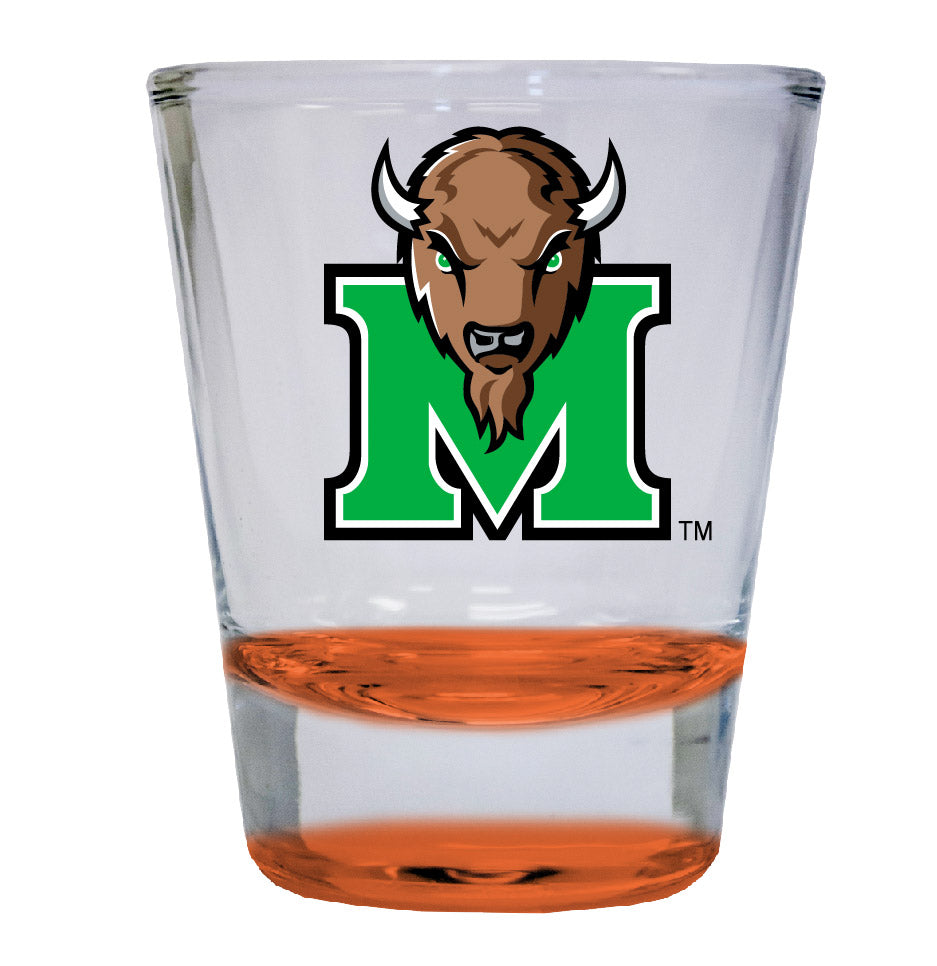 Marshall Thundering Herd 2 ounce Color Etched Shot Glasses