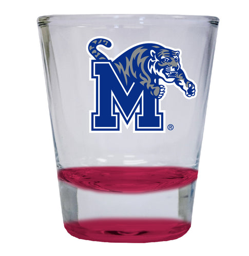 Memphis Tigers NCAA Legacy Edition 2oz Round Base Shot Glass Red