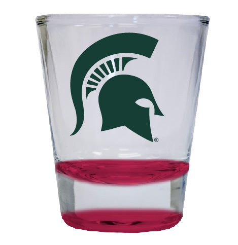Michigan State Spartans NCAA Legacy Edition 2oz Round Base Shot Glass Red