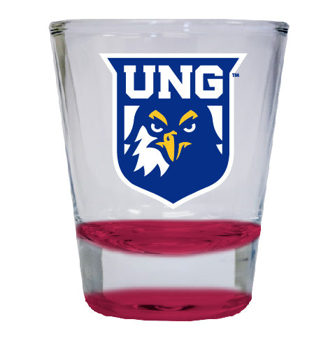 North Georgia Nighhawks NCAA Legacy Edition 2oz Round Base Shot Glass Red