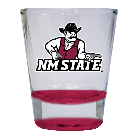 New Mexico State University Aggies NCAA Legacy Edition 2oz Round Base Shot Glass Red