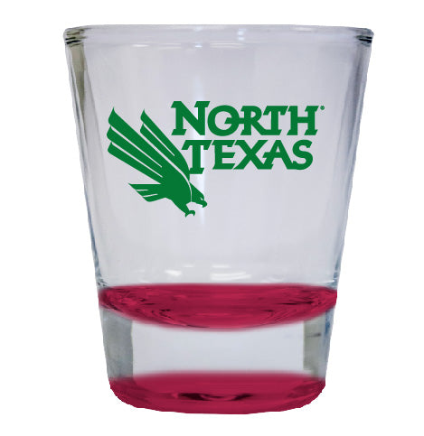 North Texas NCAA Legacy Edition 2oz Round Base Shot Glass Red