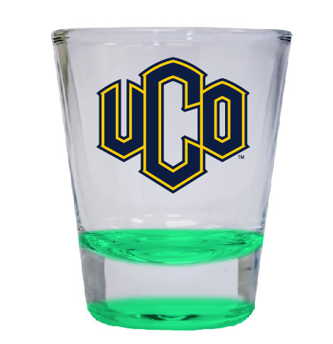 University of Central Oklahoma Bronchos NCAA Legacy Edition 2oz Round Base Shot Glass Green