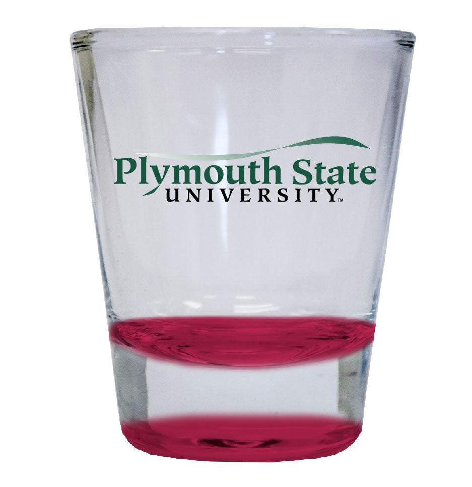 Plymouth State University NCAA Legacy Edition 2oz Round Base Shot Glass Red
