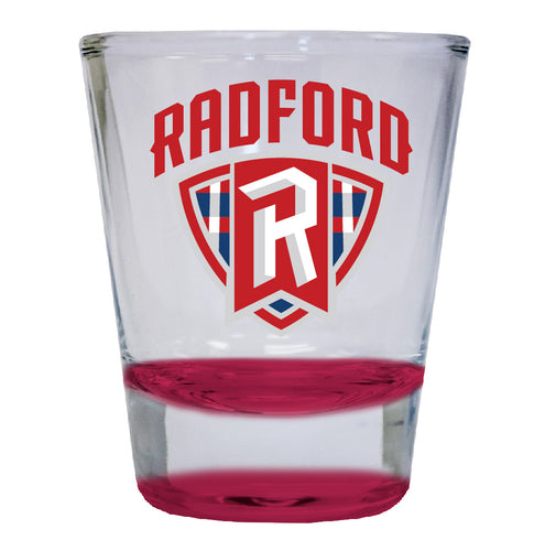 Radford University Highlanders NCAA Legacy Edition 2oz Round Base Shot Glass Red