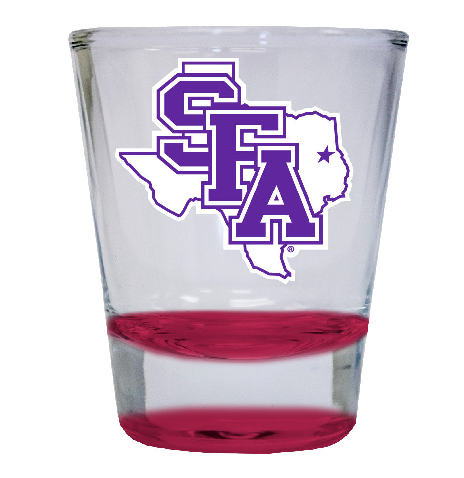 Stephen F. Austin State University NCAA Legacy Edition 2oz Round Base Shot Glass Red