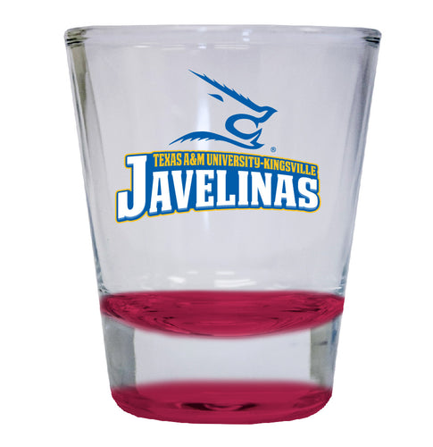 Texas A&M Kingsville Javelinas NCAA Legacy Edition 2oz Round Base Shot Glass Red
