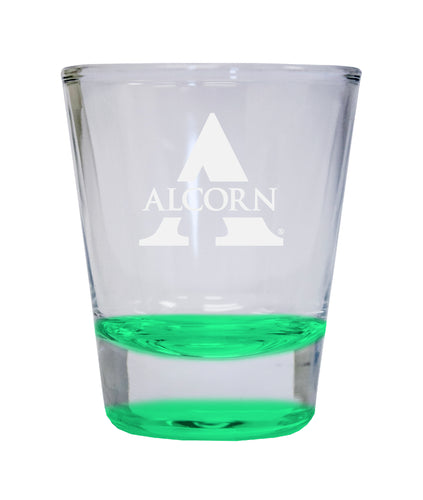 NCAA Alcorn State Braves Collector's 2oz Laser-Engraved Spirit Shot Glass Green