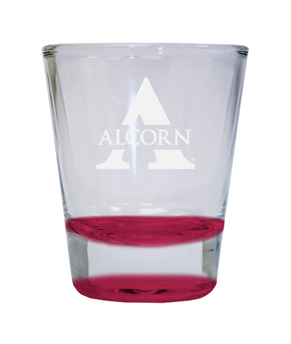 NCAA Alcorn State Braves Collector's 2oz Laser-Engraved Spirit Shot Glass Red