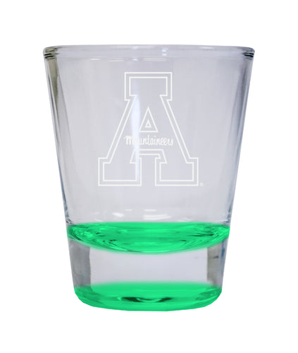 NCAA Appalachian State Collector's 2oz Laser-Engraved Spirit Shot Glass Green