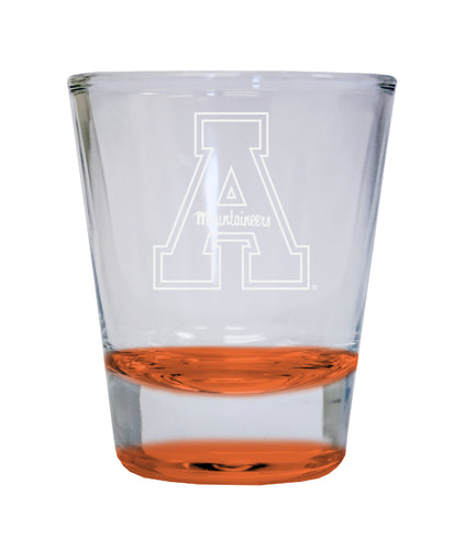 NCAA Appalachian State Collector's 2oz Laser-Engraved Spirit Shot Glass Orange