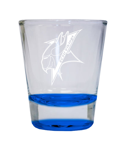 NCAA Elizabeth City State University Collector's 2oz Laser-Engraved Spirit Shot Glass Blue