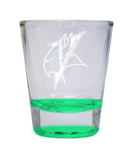 NCAA Elizabeth City State University Collector's 2oz Laser-Engraved Spirit Shot Glass Green