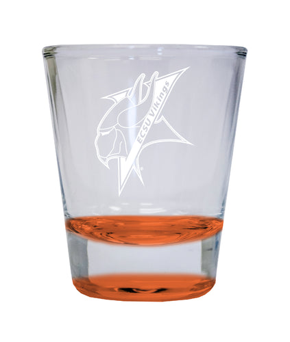 NCAA Elizabeth City State University Collector's 2oz Laser-Engraved Spirit Shot Glass Orange