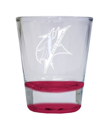 NCAA Elizabeth City State University Collector's 2oz Laser-Engraved Spirit Shot Glass Red
