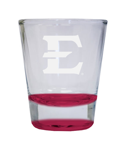 NCAA East Tennessee State University Collector's 2oz Laser-Engraved Spirit Shot Glass Red